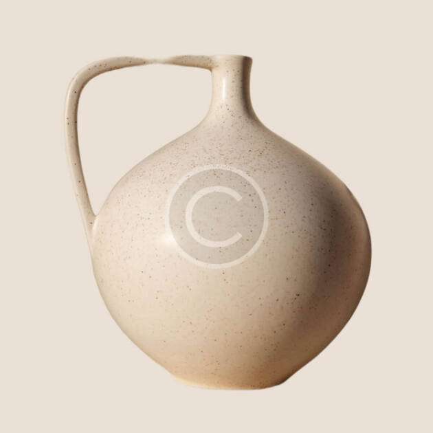 Modern speckled jug